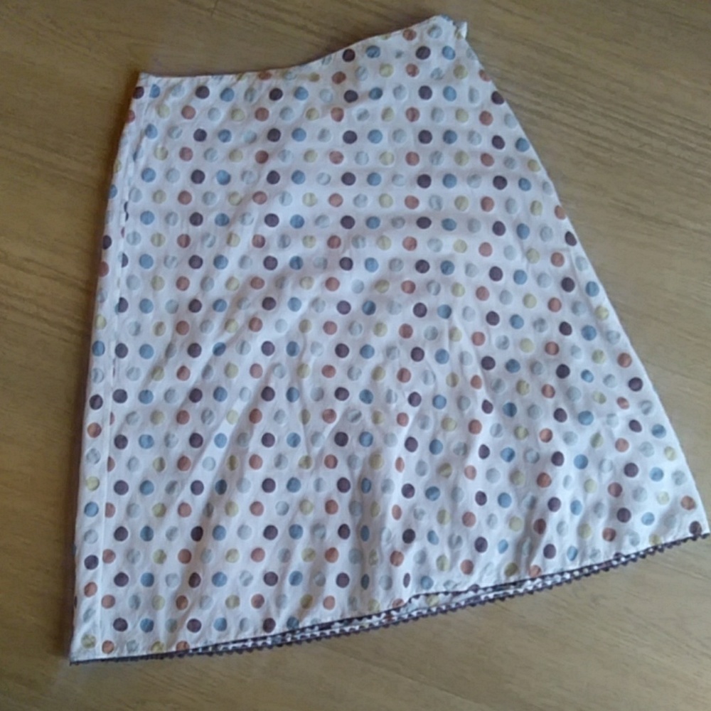 Simple A-line Polkadot Skirt